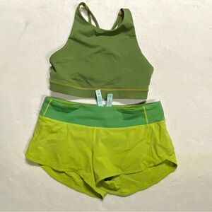 Lululemon Sports Bra Shorts Set